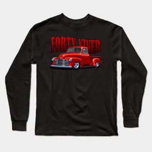 Custom Forty Niner Chevy Pickup Truck Long Sleeve T-Shirt